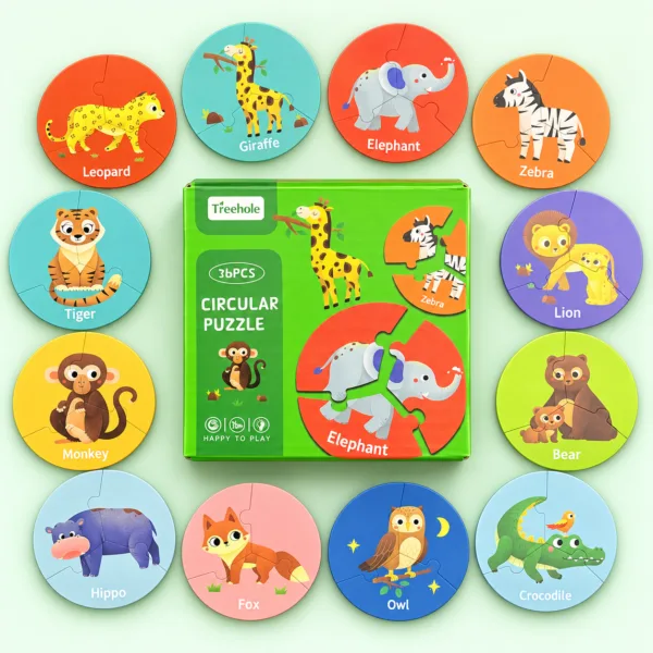 36 Pcs Circular Puzzle